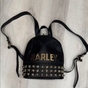Harley-Davidson Black and Gold Women's Backpack